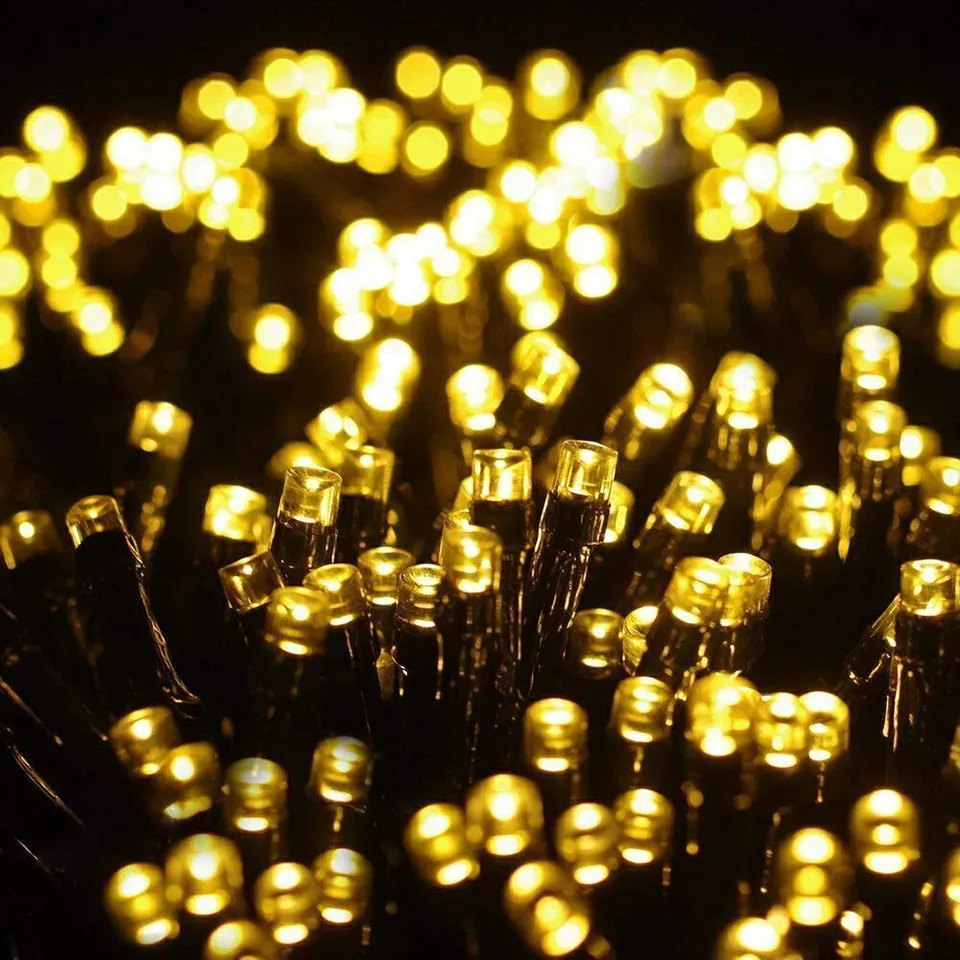 quntis-xmas-lichterkette-1000-leds-25m-warmwei-8-modi-ip44 image 1