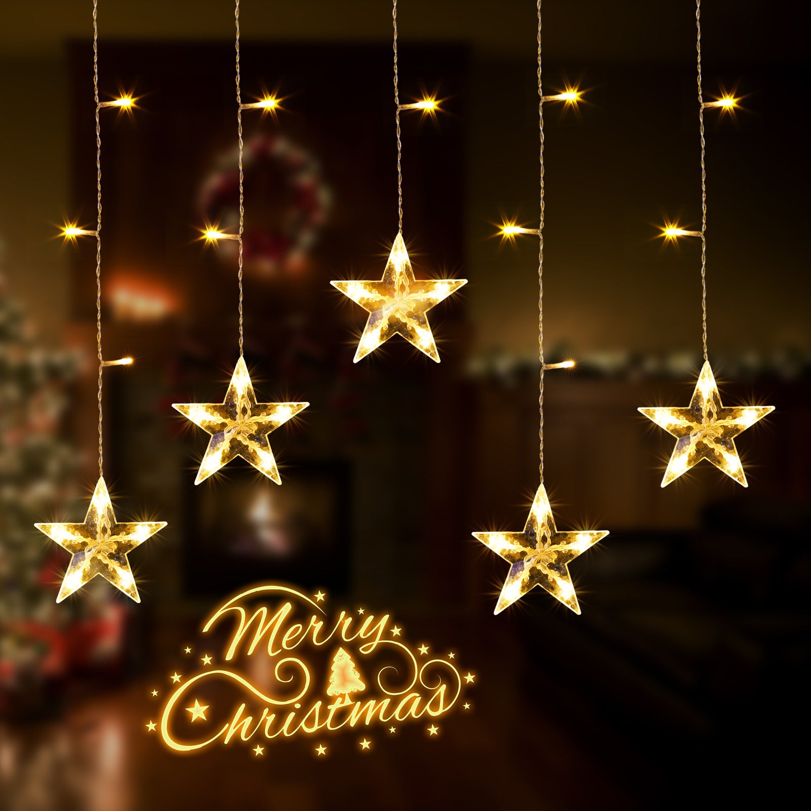 quntis-xmas-lights-sternenvorhang-36-leds-warmwei image 7