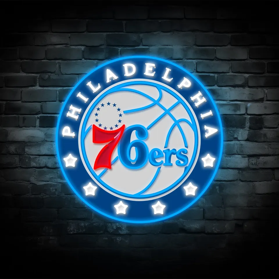 quntis-philadelphia-76ers-neonschild-30-zoll-nba-led image 1