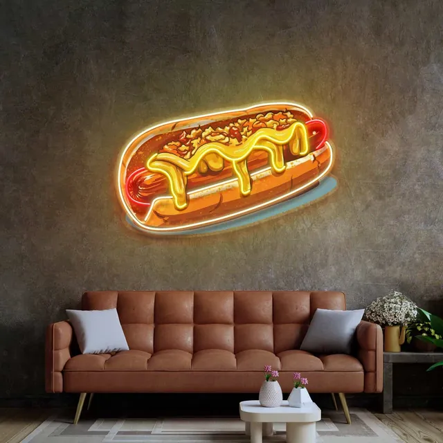 quntis-neon-signs-hot-dog-neonschild-50cm-led-bunt image 1