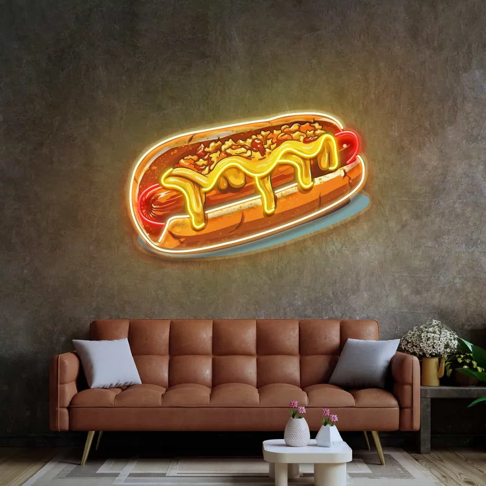 quntis-neon-signs-hot-dog-neonschild-50cm-led-bunt image 1