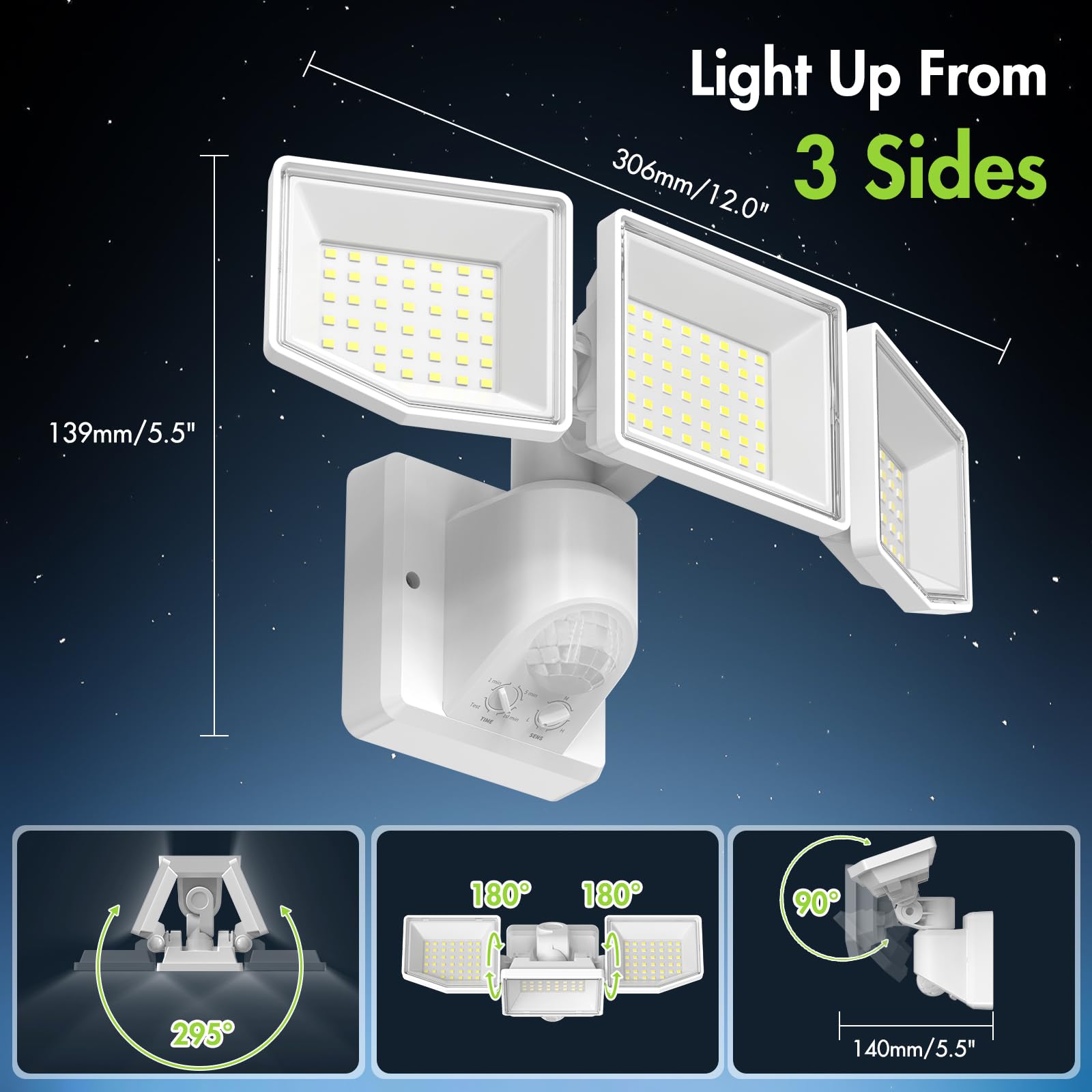 quntis-led-solar-lights-strahler-wei-6500k-fernbedienung image 2