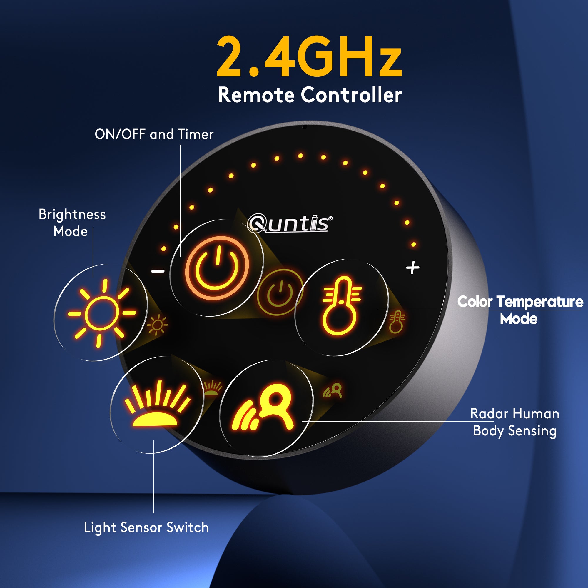 quntis-focus-monitor-light-bar-52cm-grau-sensor-remote image 8