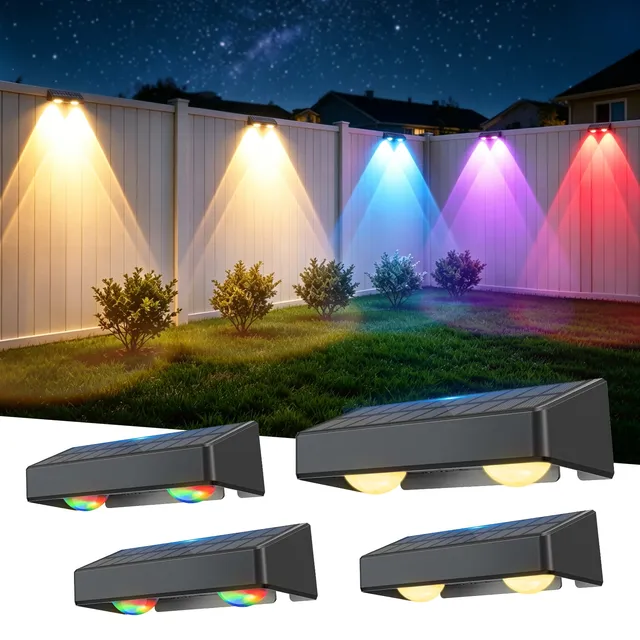 quntis-solar-zaunlichter-4er-pack-rgbcw-ip65-warmwei-bunt image 1