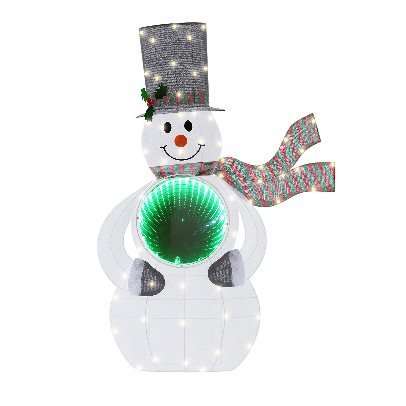 quntis-xmas-lights-schneemann-3d-tunnel-56-led-warmwei-90cm image 5