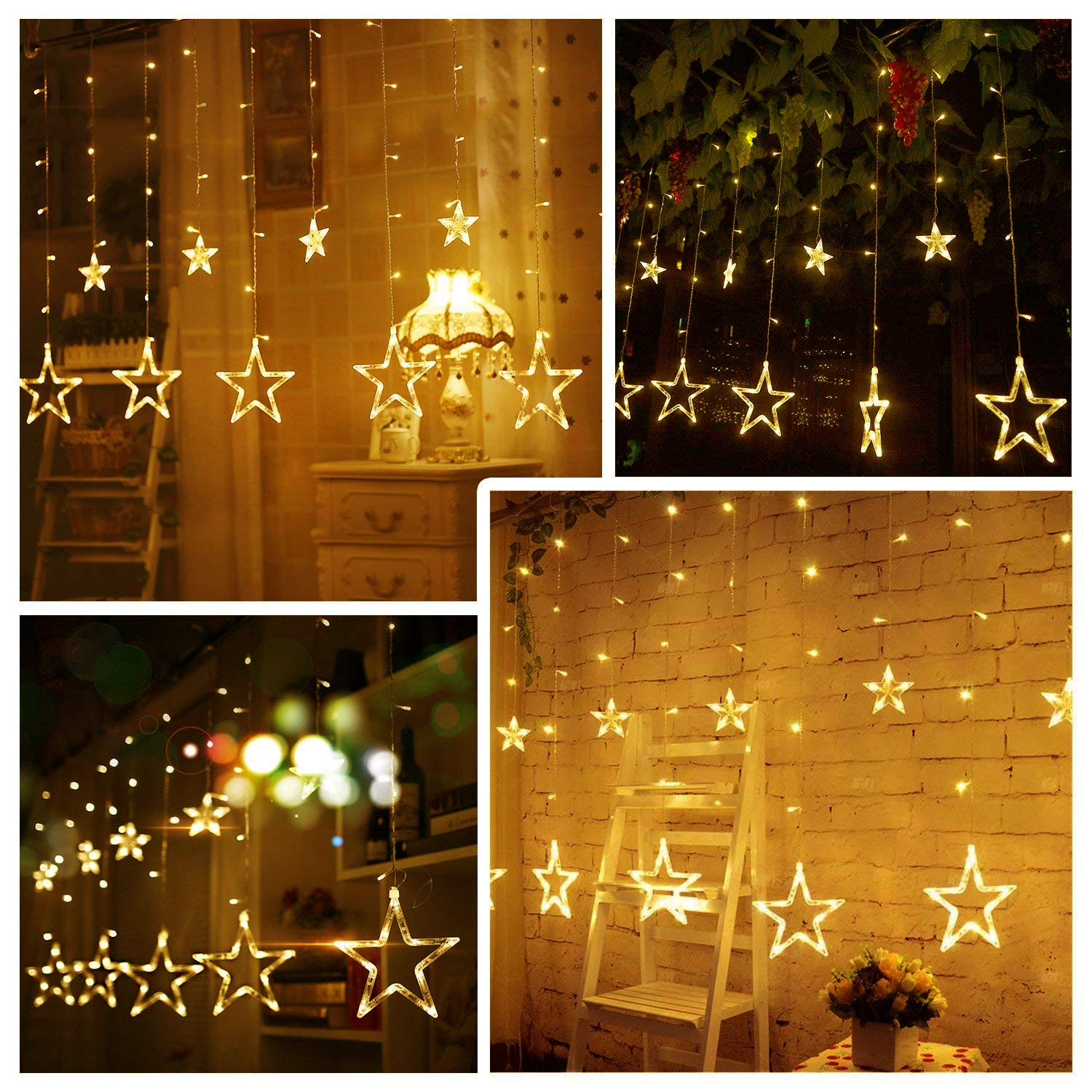 quntis-xmas-lights-lichtervorhang-sterne-138-led-warmwei image 5