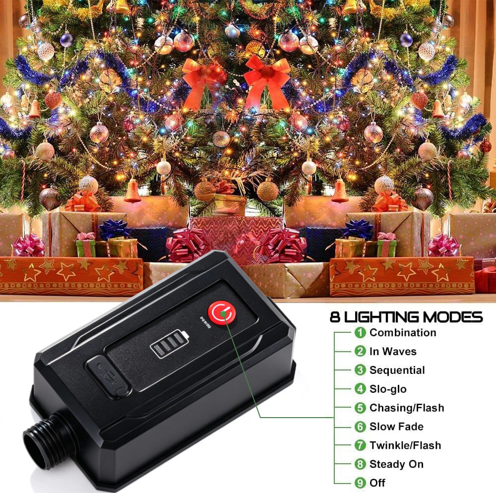 quntis-xmas-lights-300-led-lichterkette-bunt-akku-40m image 4