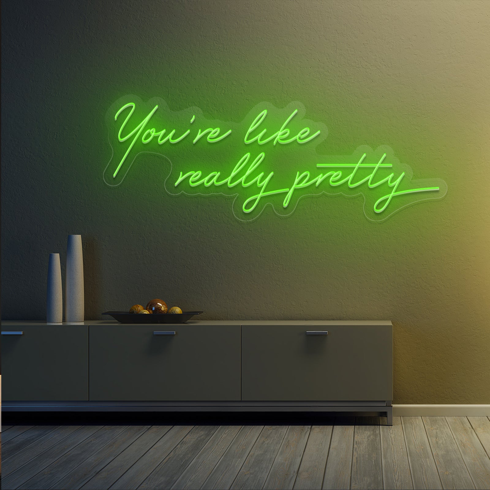 quntis-you-re-like-really-pretty-neon-schild-85cm-pink-led image 2