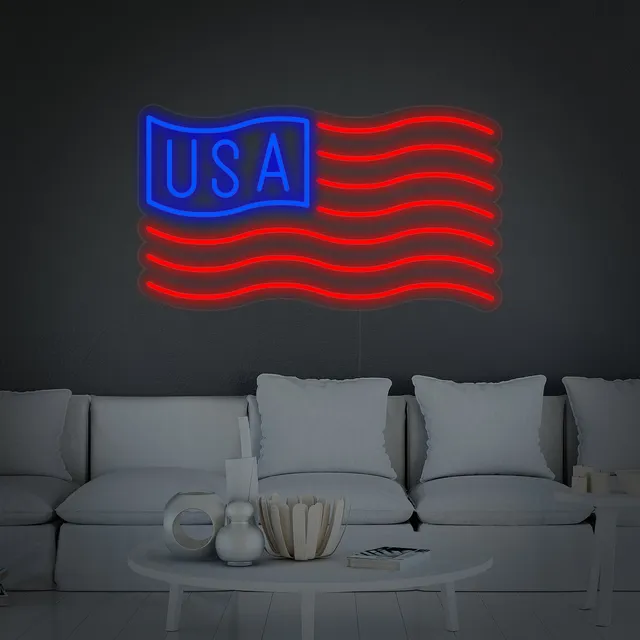 quntis-neon-signs-usa-flagge-neonschild-40cm-led image 1