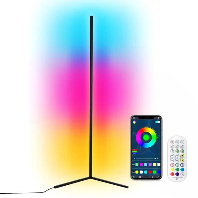 quntis-gaming-rgb-lights-eck-stehlampe-142cm-wifi-alexa-musik image 1