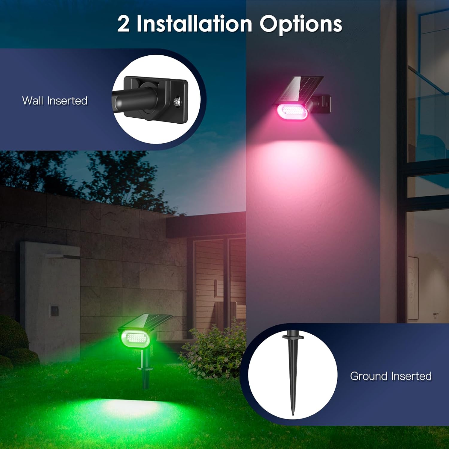 quntis-led-solar-lights-rgbcw-solar-spots-4pcs-ip65 image 6