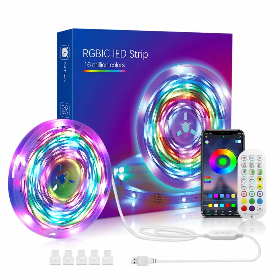 quntis-gaming-rgb-lights-rgbic-led-streifen-5-meter-musik image 1