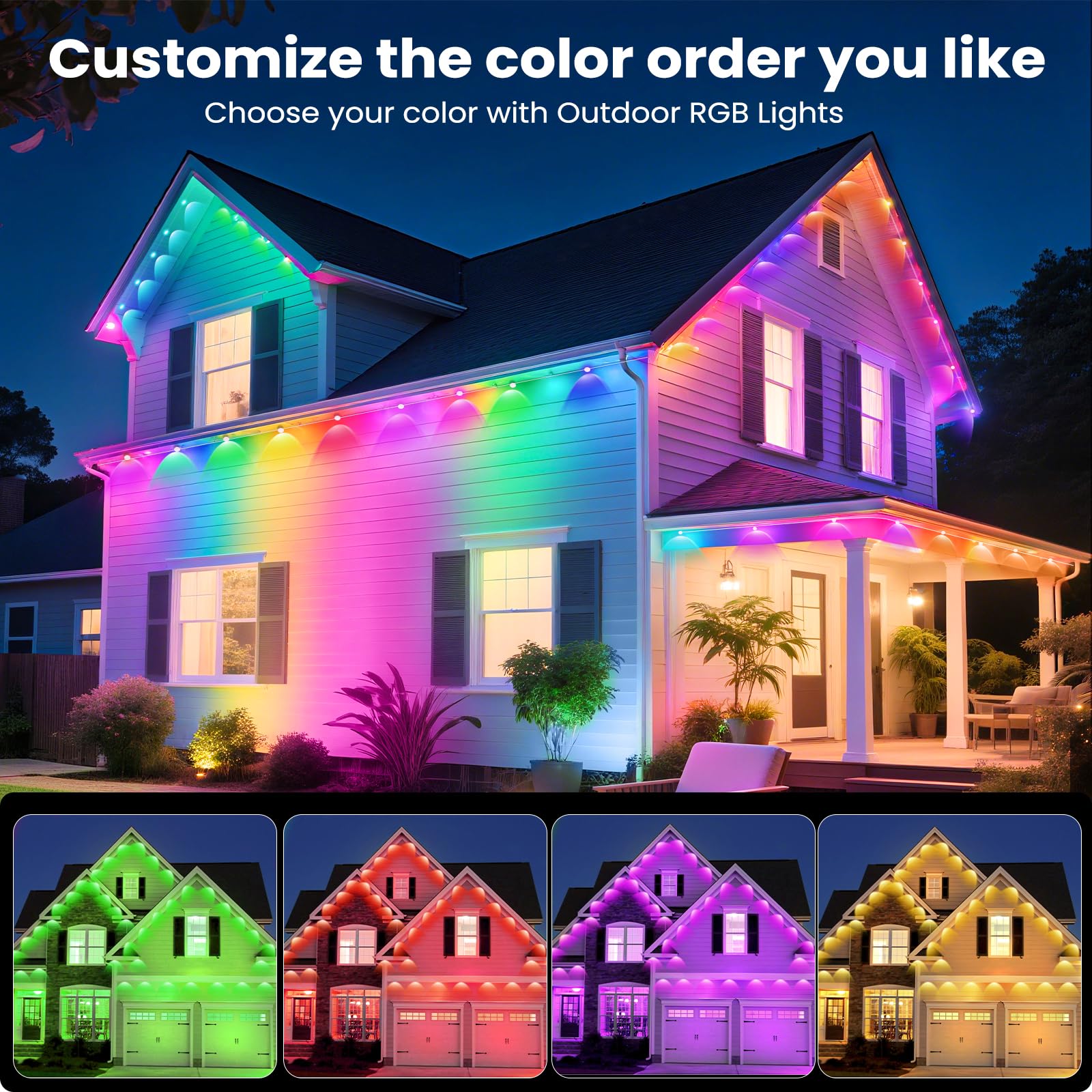 quntis-xmas-lights-smart-lichterkette-50ft-rgbic-outdoor image 2