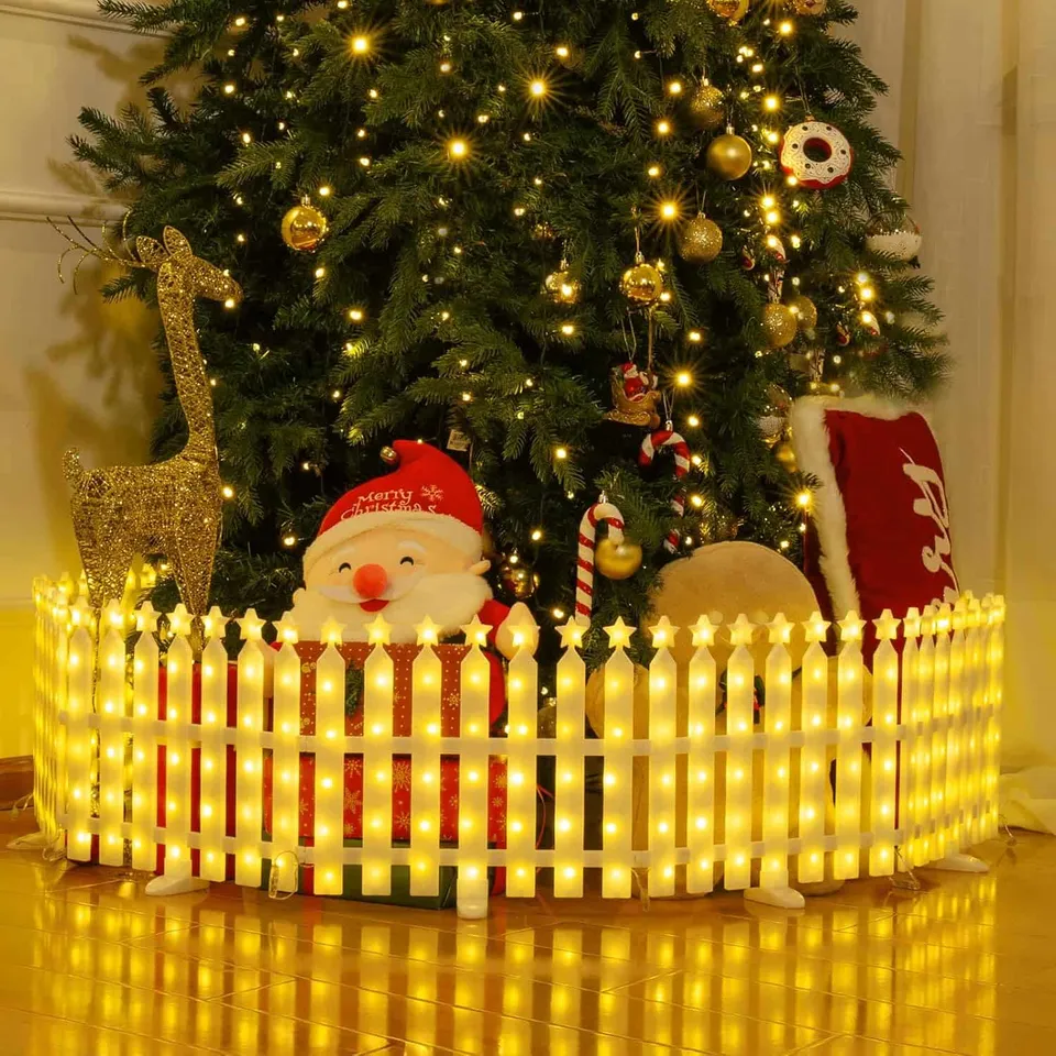 quntis-xmas-lights-lichterzaun-2-8m-warmwei-8er-set image 1