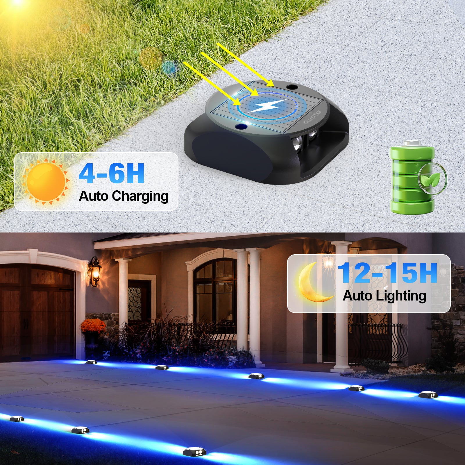 quntis-solar-deck-bodenlichter-blau-led-4er-set-ip65 image 4