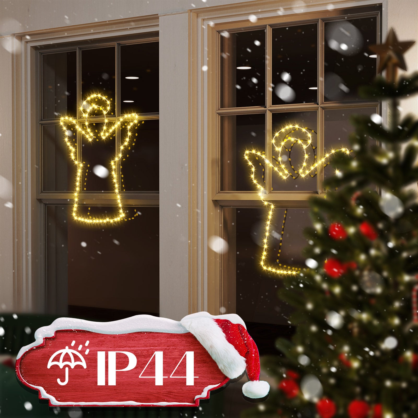 quntis-xmas-lights-engel-fensterlicht-40-cm-100-led-warmwei image 3