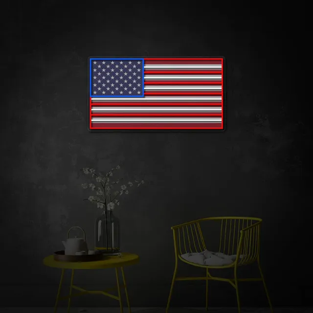 quntis-neon-signs-american-flag-led-neonschild-16-zoll-usa-flagge image 1