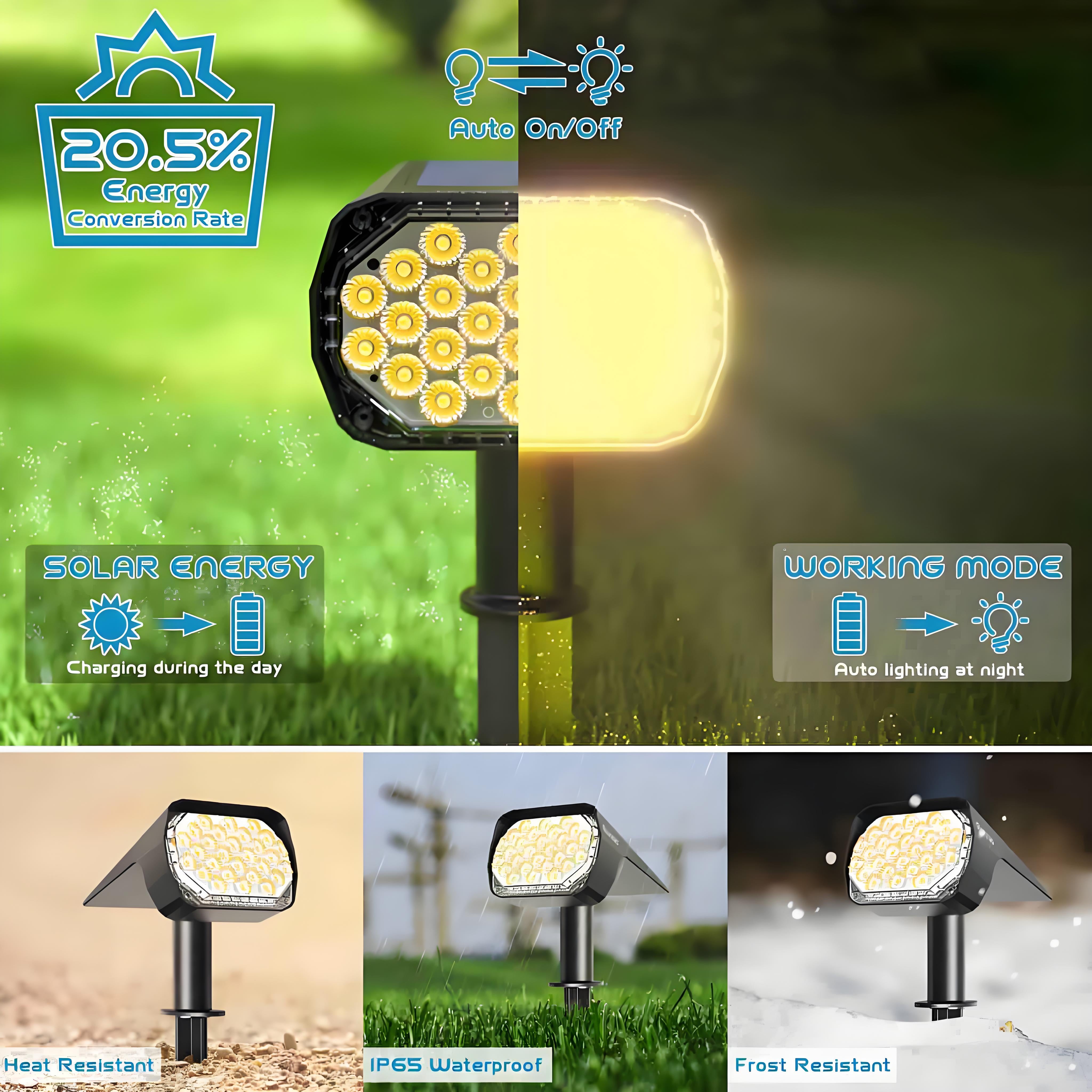 quntis-led-solar-lights-spot-28-led-warmwei-2700k-6er-pack-usb-c image 4