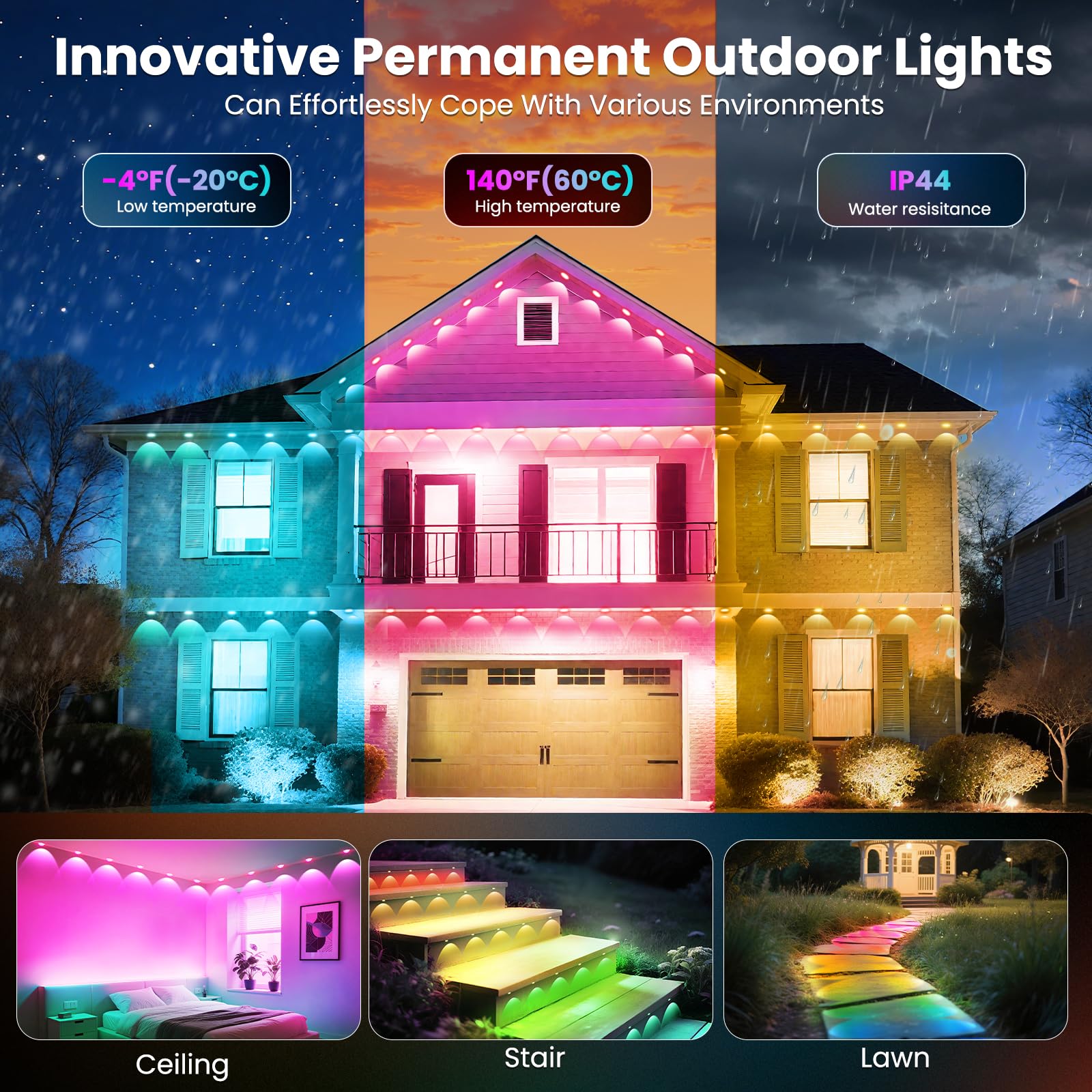quntis-xmas-lights-smart-lichterkette-50ft-rgbic-outdoor image 5