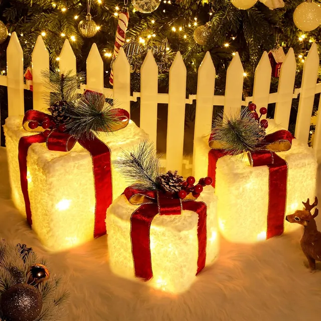 quntis-xmas-lights-geschenkboxen-deko-3er-set-warmwei-led image 1