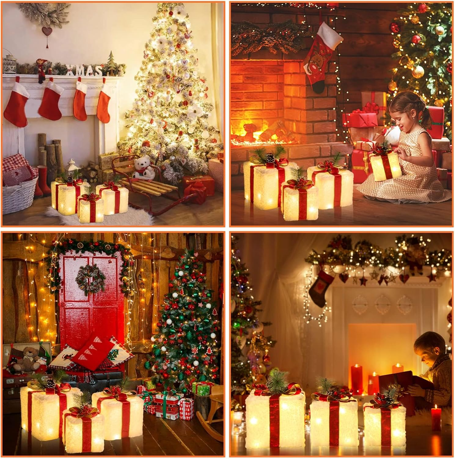 quntis-xmas-lights-geschenkboxen-deko-3er-set-warmwei-led image 2