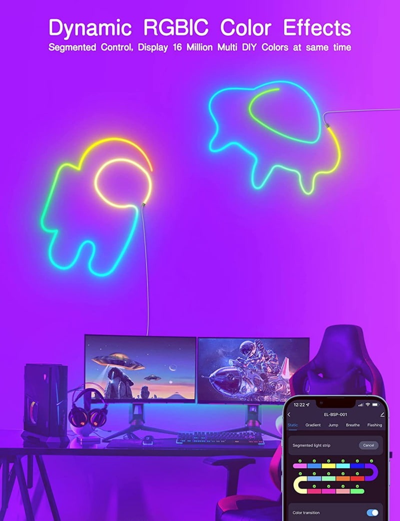 quntis-gaming-rgb-lights-neon-strip-5-m-rgb-bluetooth image 3