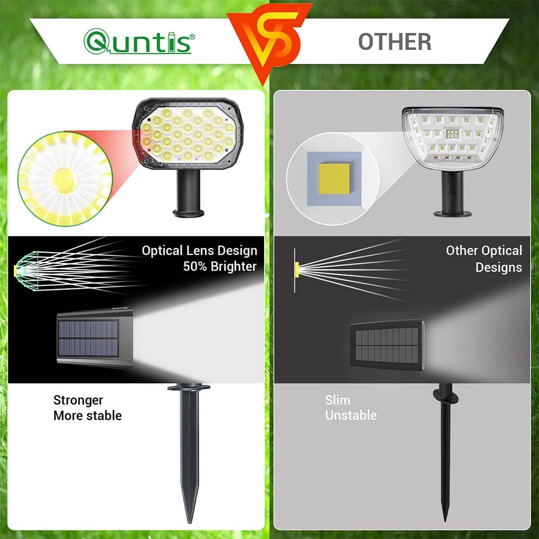 quntis-led-solar-lights-spot-28-led-warmwei-4er-pack-solarstrahler image 3
