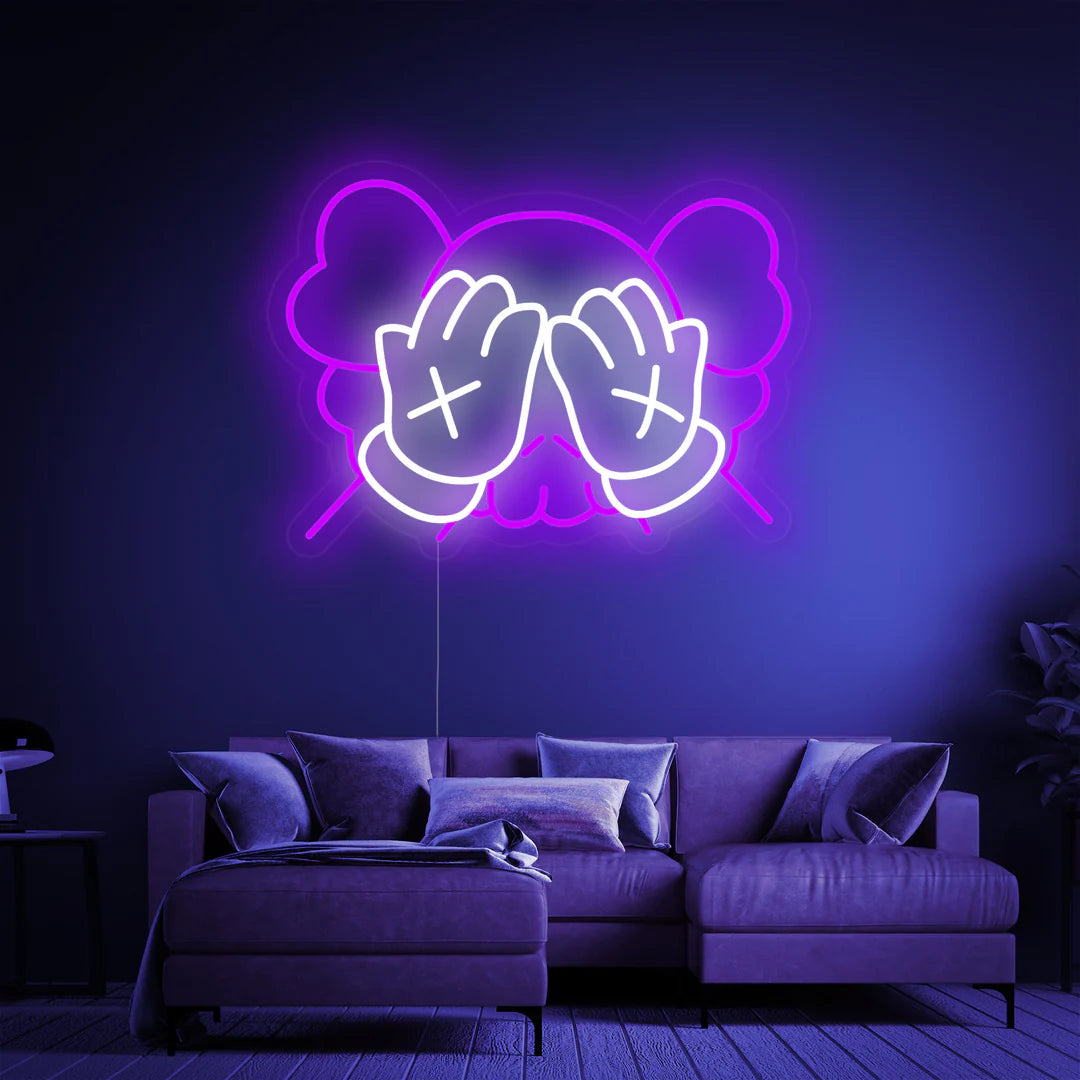 quntis-neon-signs-h-nde-lila-50cm-led-neonschild-pop-art image 2