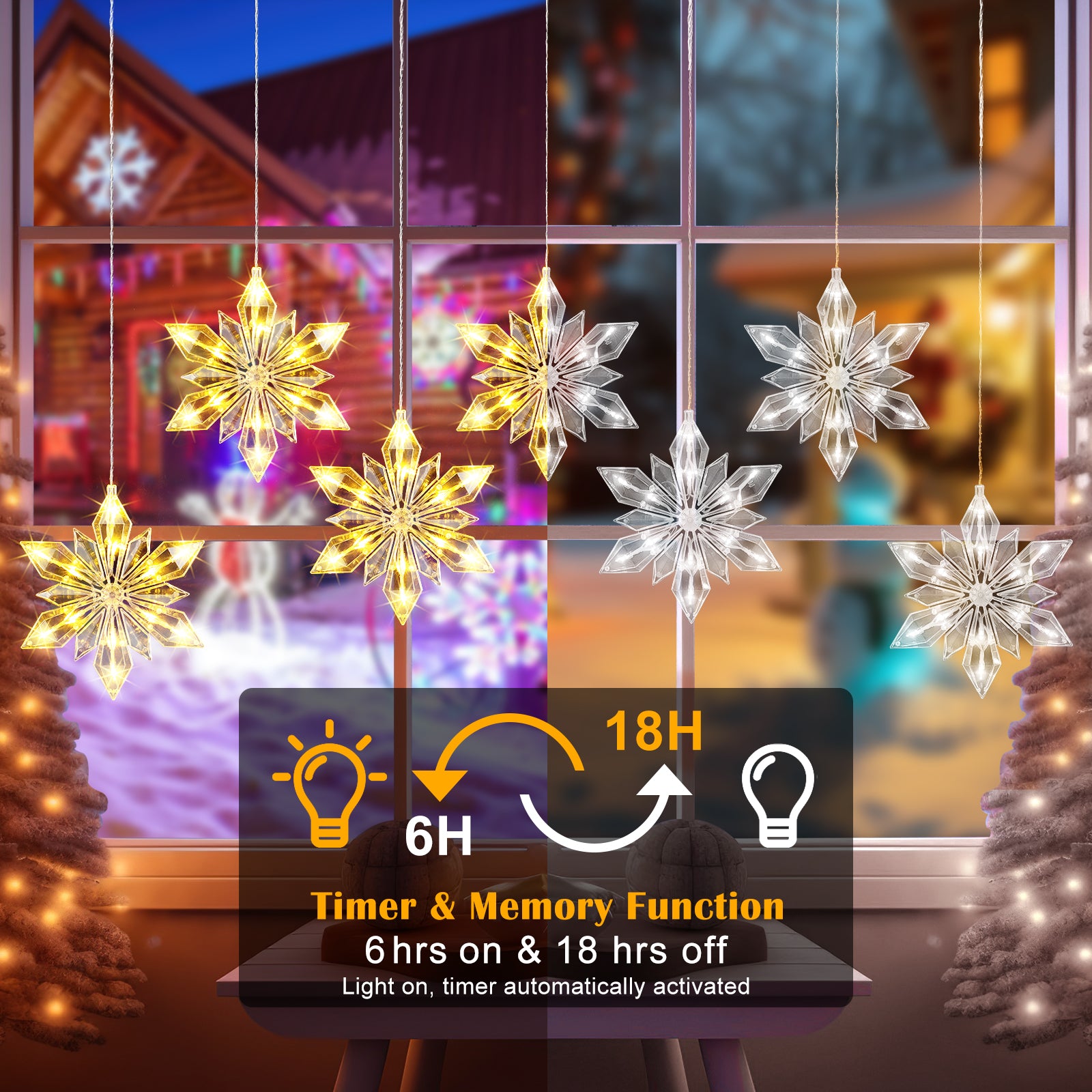 quntis-xmas-lights-schneeflocken-lichterkette-7-tlg-warmwei image 2