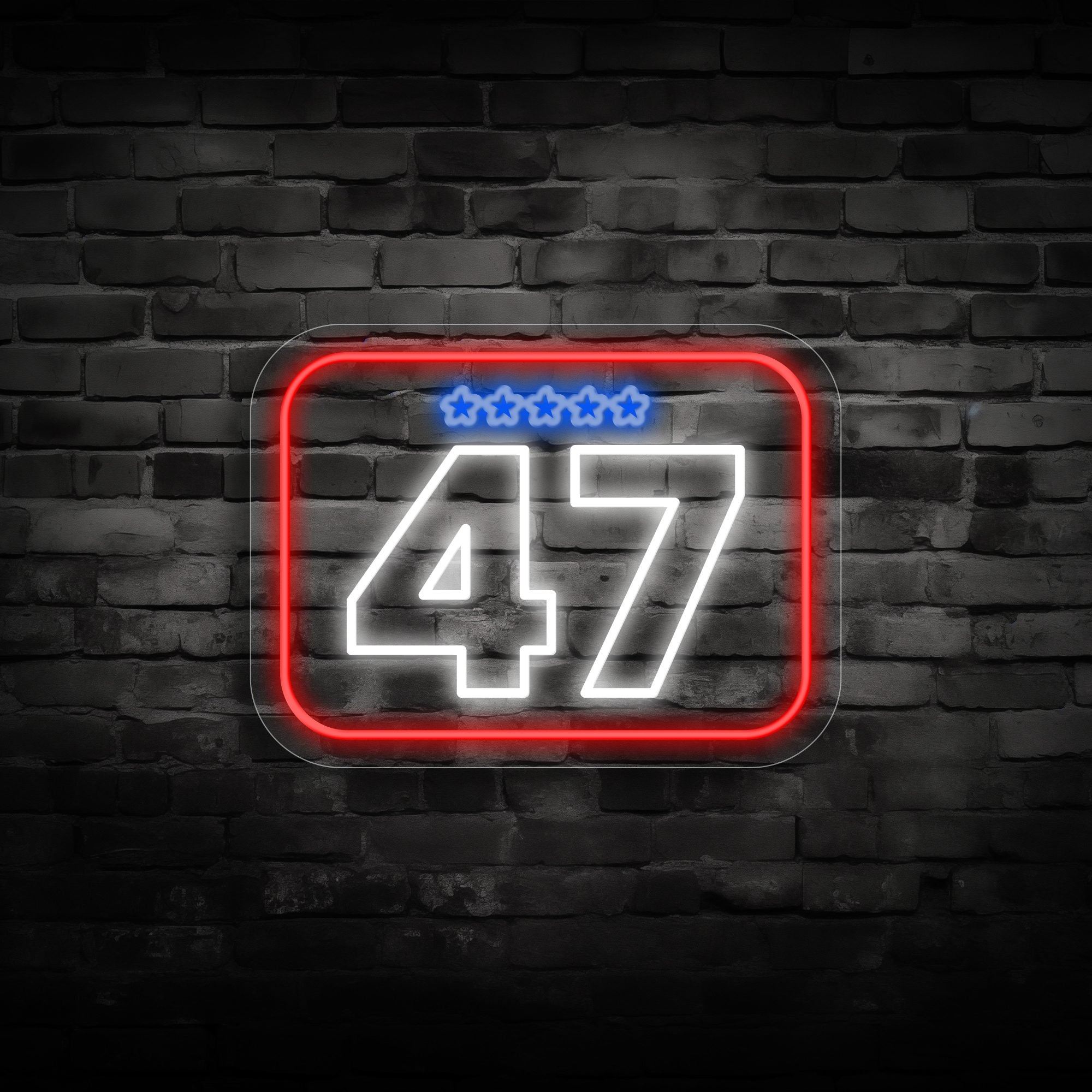 quntis-neon-signs-trump-47-neon-schild-50cm-led image 2