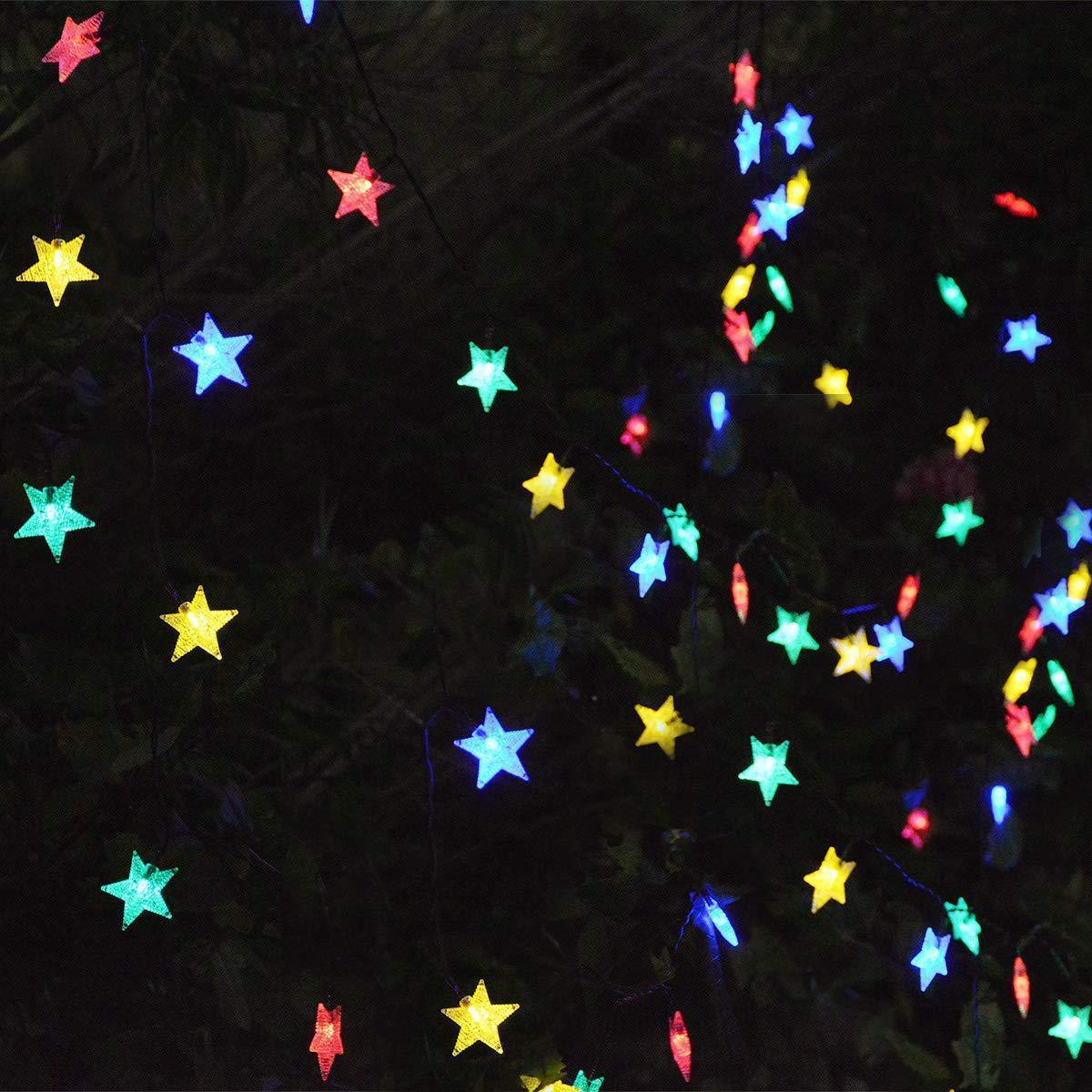 quntis-xmas-lights-solar-stern-lichterkette-9-75m-warmwei-8-modi image 1