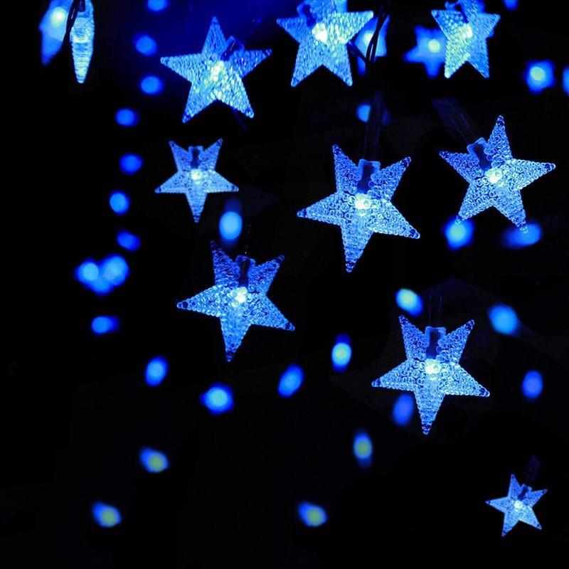 quntis-xmas-lights-solar-stern-lichterkette-9-75m-warmwei-8-modi image 2