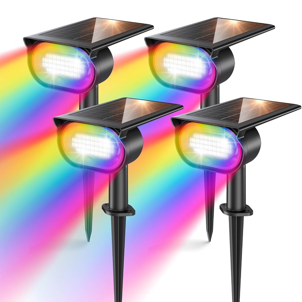 quntis-led-solar-lights-rgbcw-solar-spots-4pcs-ip65 image 7