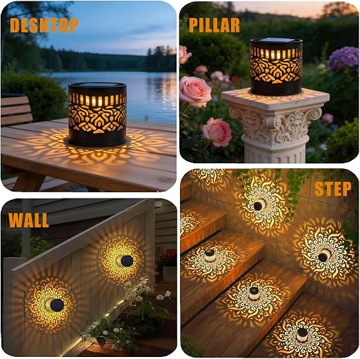 quntis-led-solar-lights-mandala-solarleuchte-warmwei-2er-set-ip65 image 6