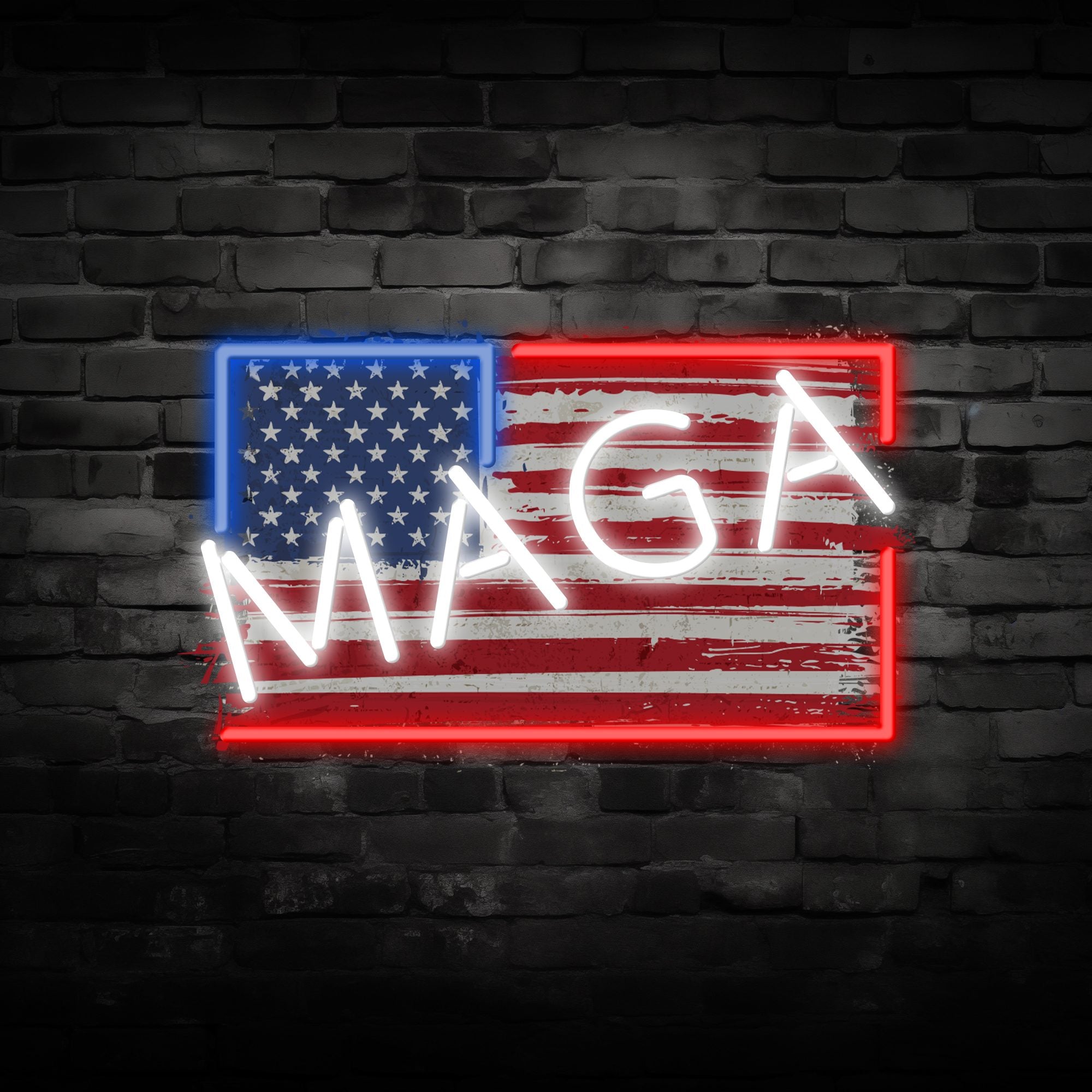 quntis-neon-signs-maga-neon-sign-led-50cm-usa-deko image 1