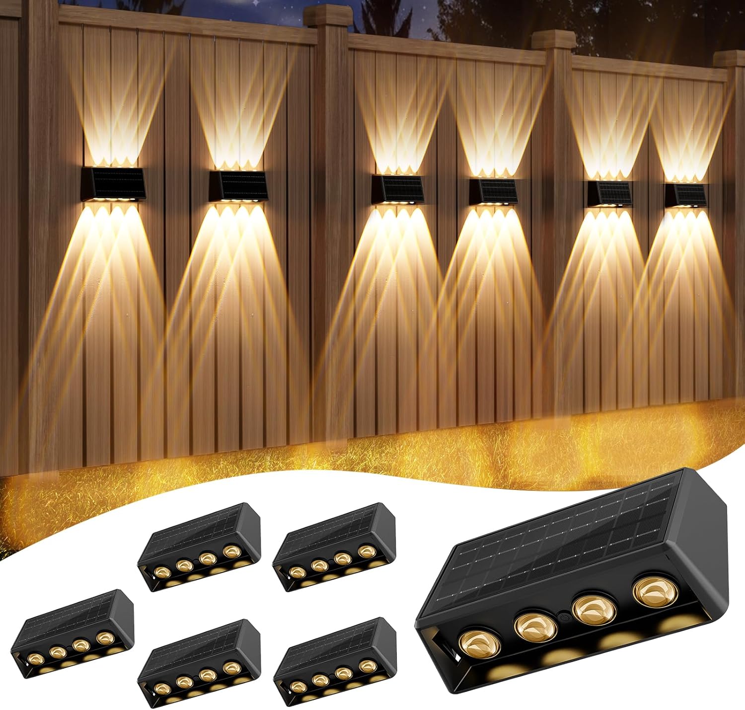 quntis-led-solar-lights-solar-zaunleuchte-6er-set-rgbcw-ip65 image 1