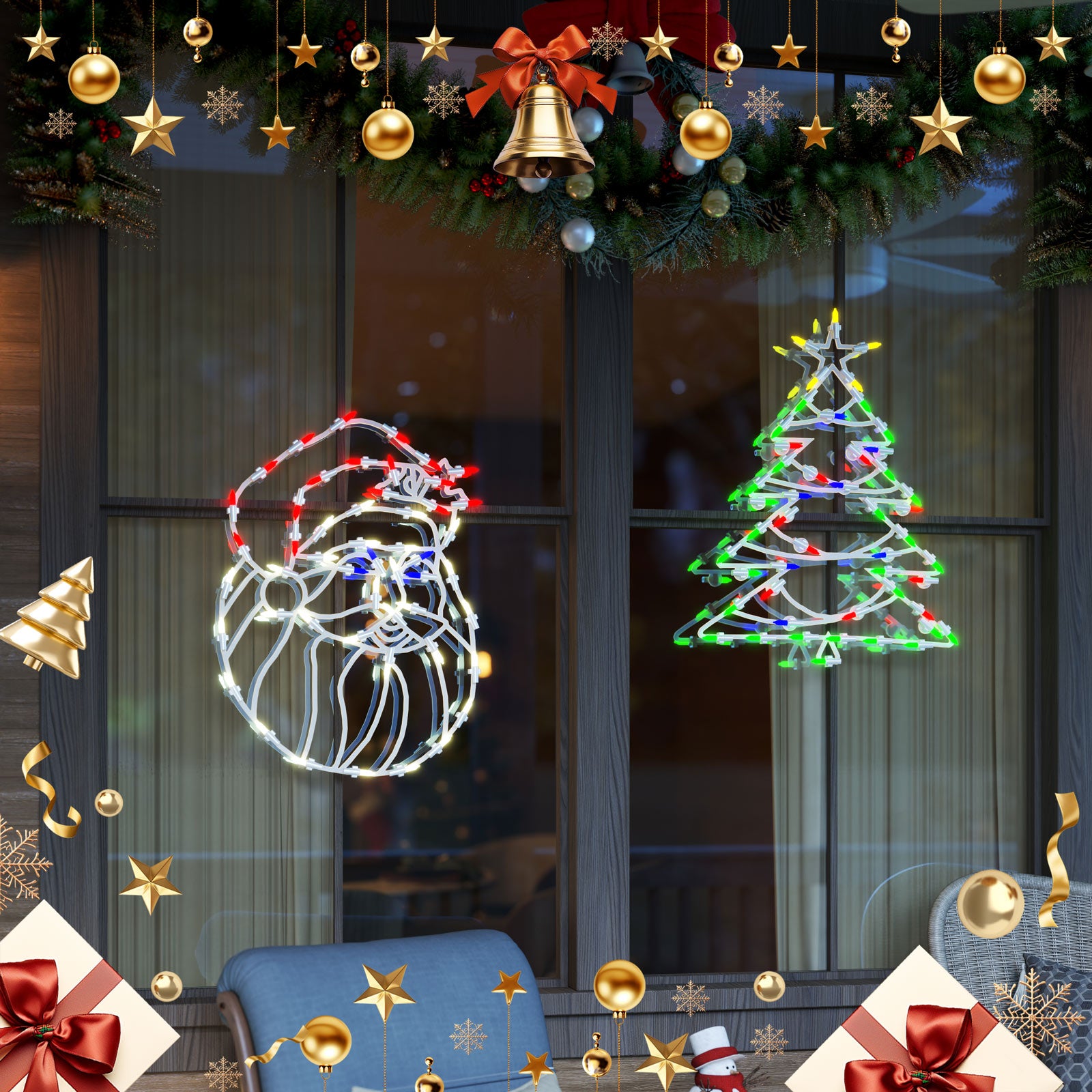 quntis-xmas-lights-fensterbild-weihnachtsmann-tanne-3er-set-usb image 4