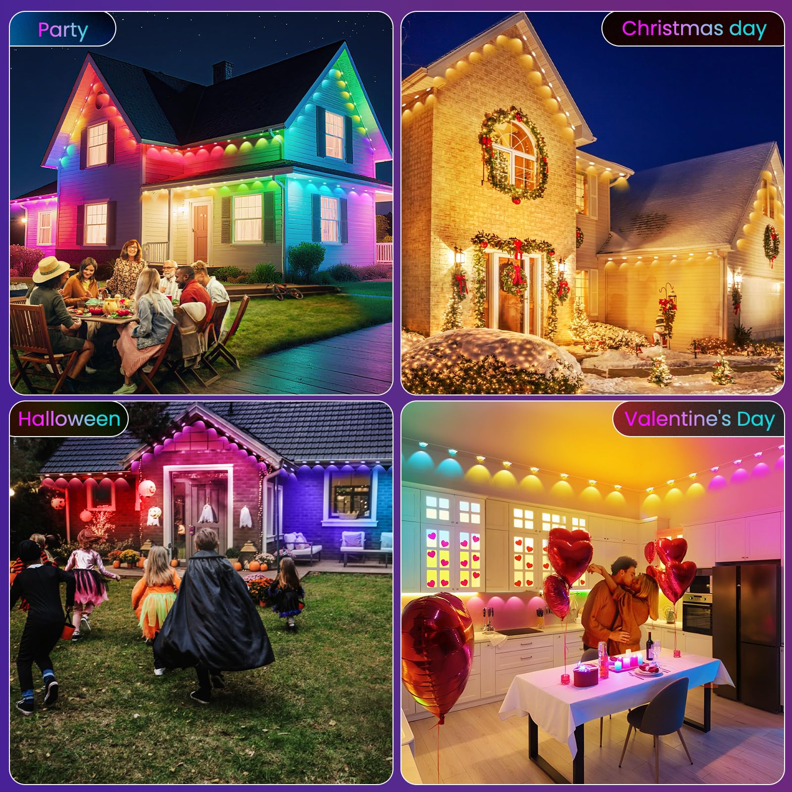 quntis-xmas-lights-smart-lichterkette-50ft-rgbic-outdoor image 7