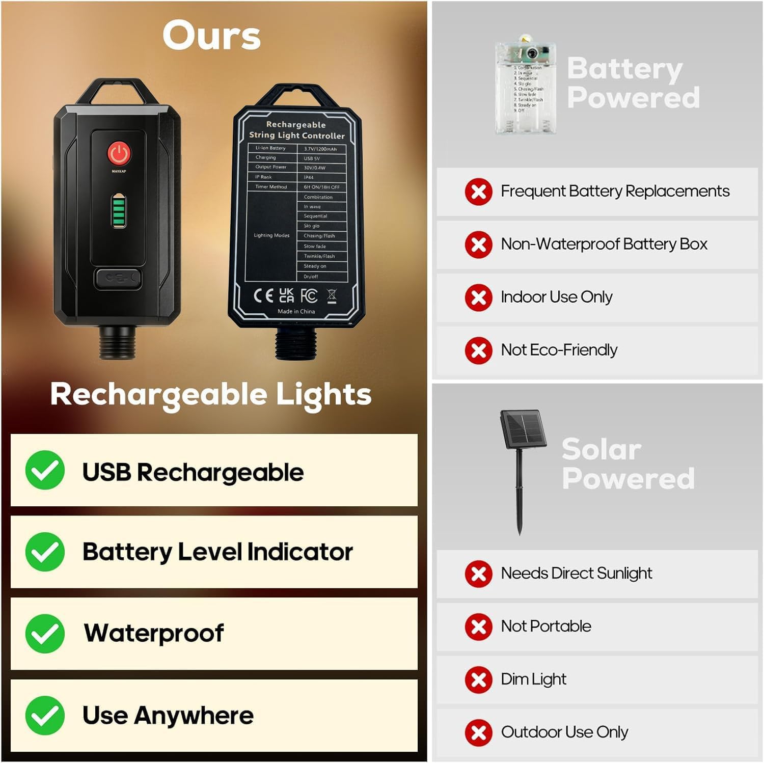 quntis-xmas-lichterkette-batterie-300-leds-40m-warmwei-timer image 4
