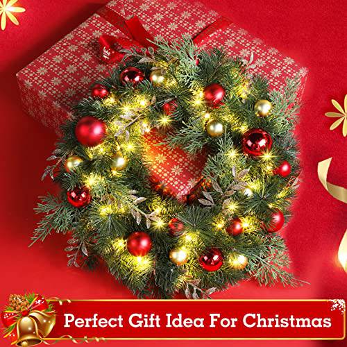 quntis-xmas-lights-weihnachtskranz-40cm-led-warmwei image 2