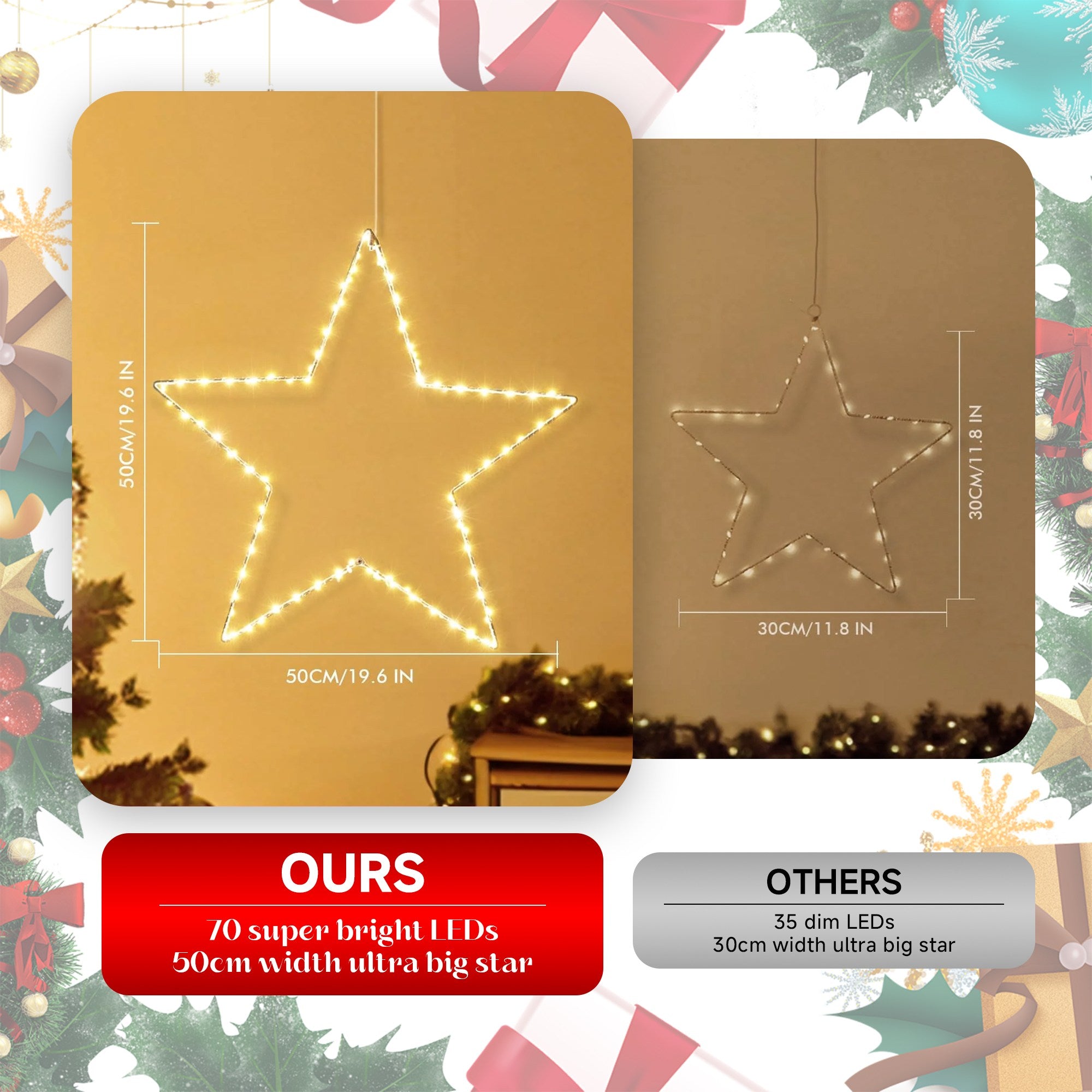 quntis-xmas-lights-stern-fensterlicht-70-led-warmwei-batterie image 6
