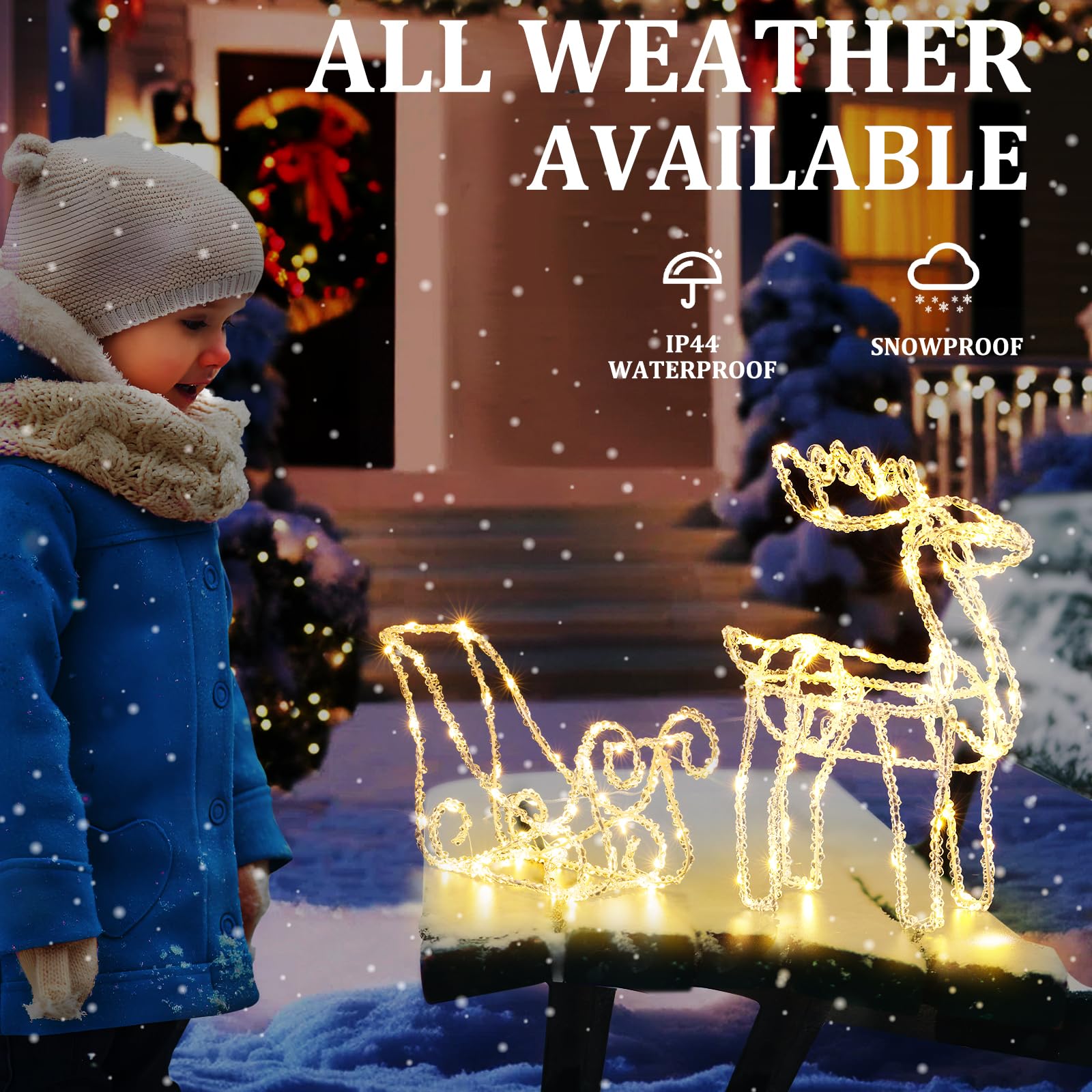 quntis-xmas-lights-elch-mit-schlitten-warmwei-100-led-figur image 5