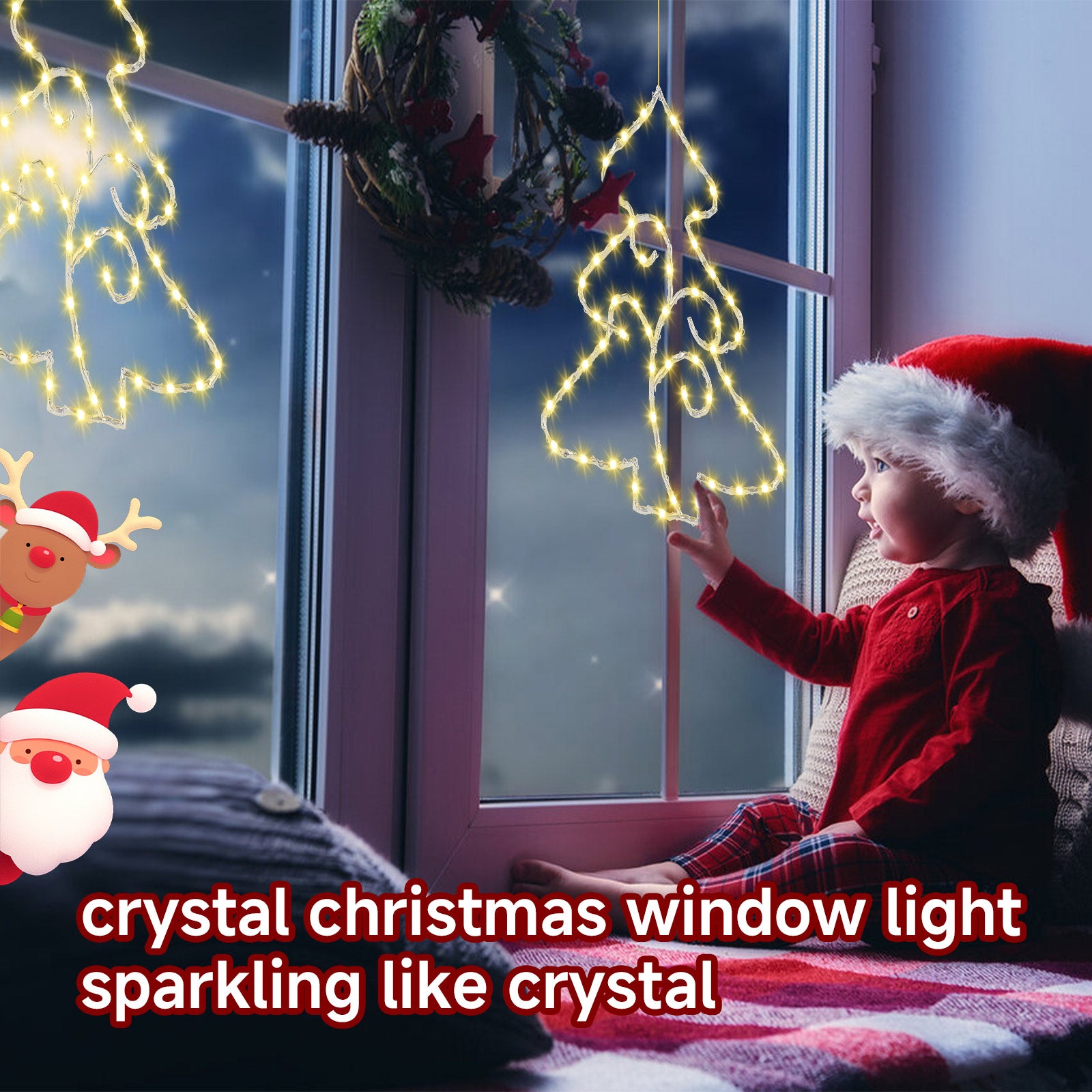 quntis-xmas-lights-fenster-lichterkette-2er-warmwei-kristall image 5