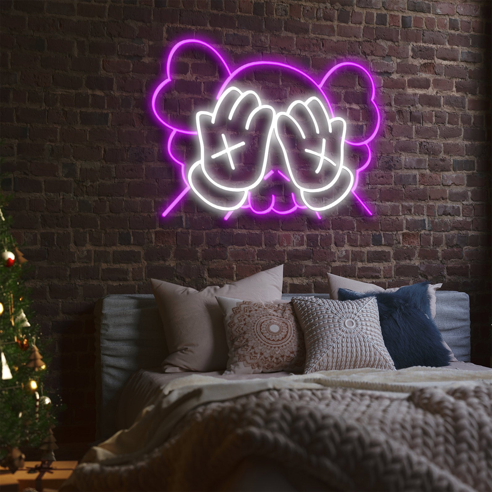 quntis-neon-signs-h-nde-lila-50cm-led-neonschild-pop-art image 3