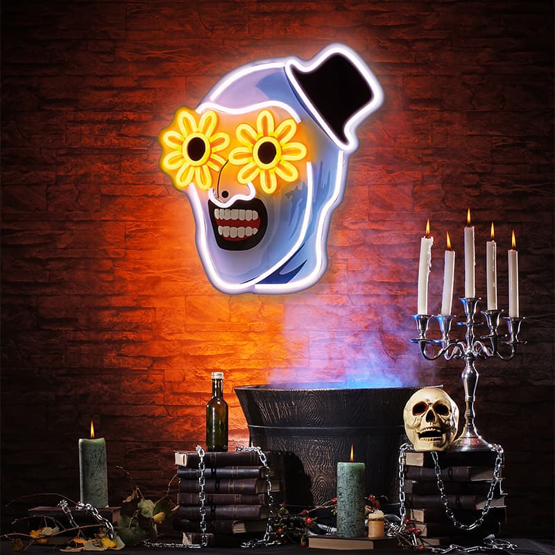 quntis-halloween-lights-neon-sign-clown-40-cm-dimmbar image 3