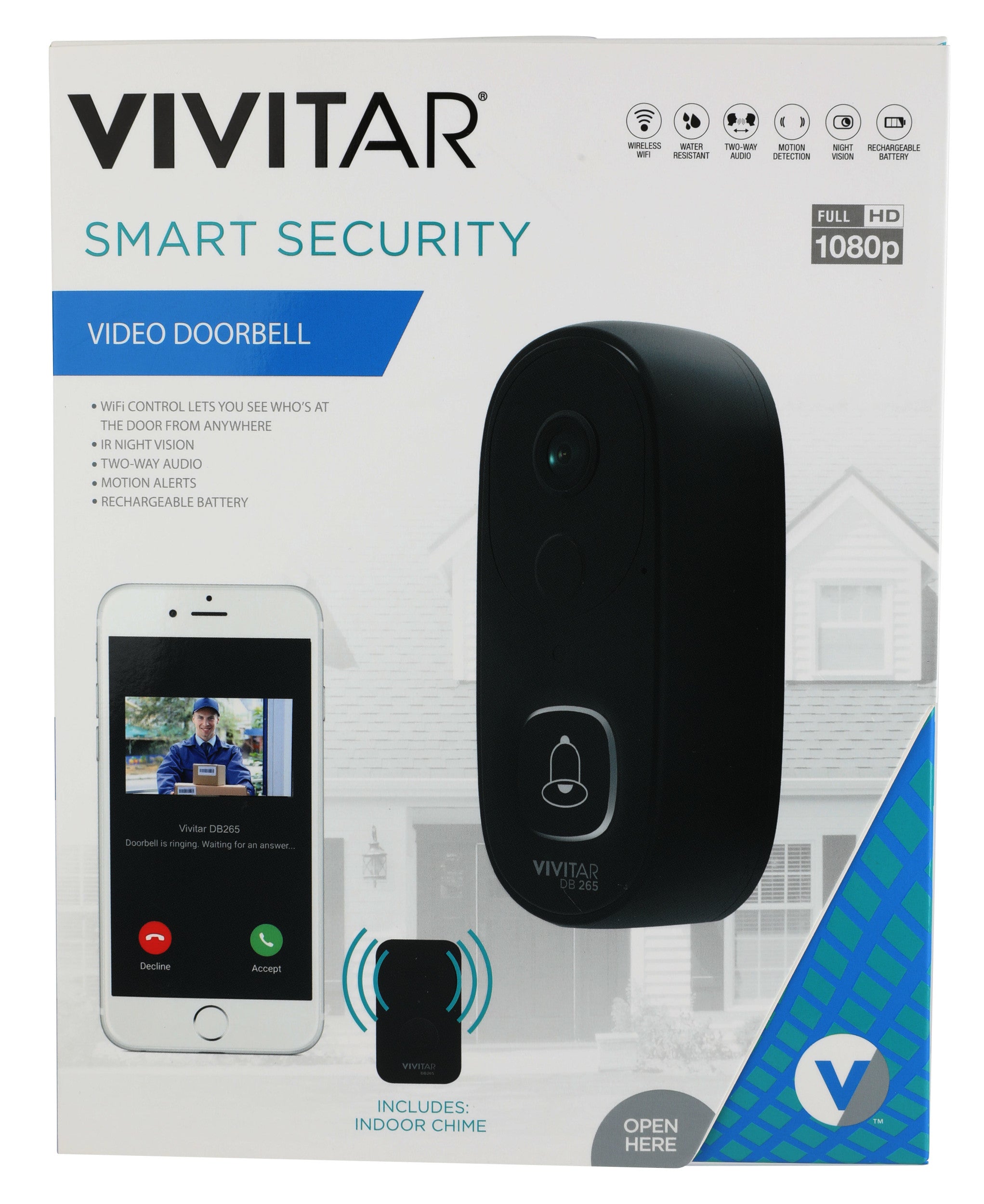vivitar-wireless-video-doorbell-t-rklingel-1080p image 5