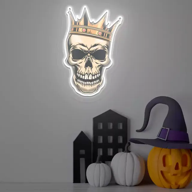 quntis-halloween-lights-totenkopf-neonschild-krone-16-zoll-led image 1