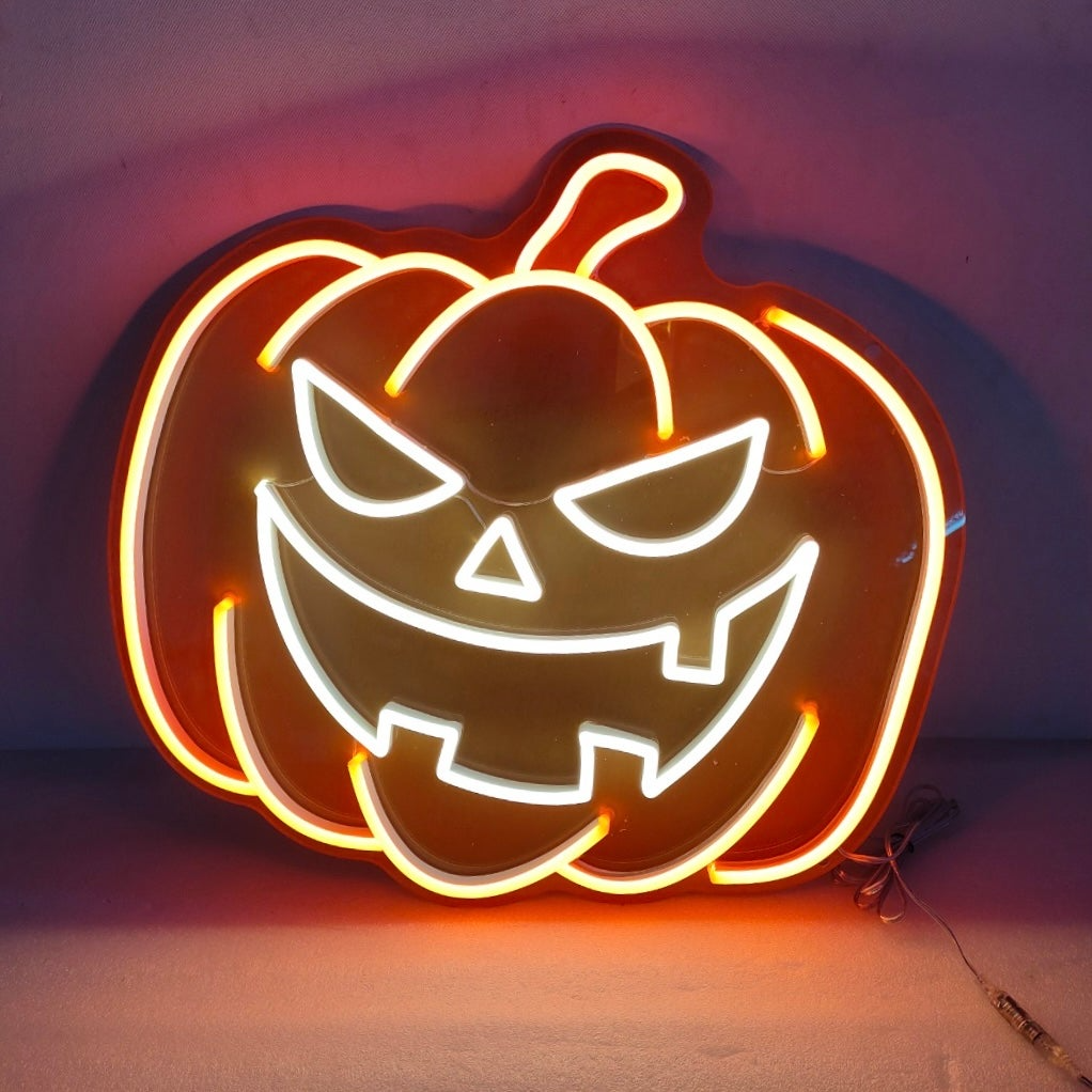 quntis-k-rbis-neon-schild-led-40-cm-halloween-orange image 2