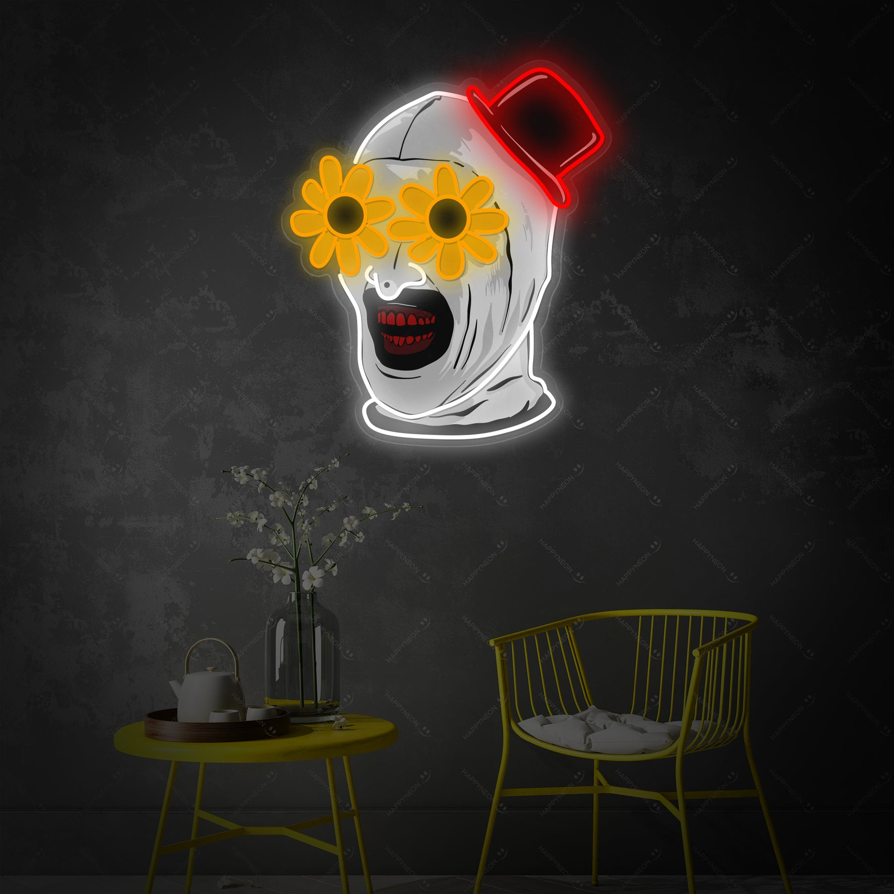 quntis-halloween-lights-art-the-clown-neon-schild-40-cm-rot image 1