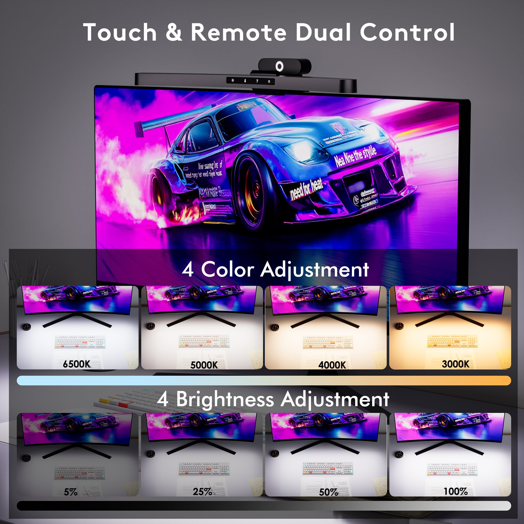 quntis-im-series-monitor-light-bar-curved-45cm-rgb-schwarz image 5